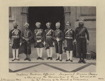 Photo of Seven Indian Officers