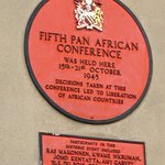 Photo of a 5th Pan African Congress plaque