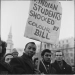 Photo of a demonstration against the Colour Bar Immigration Bill