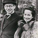 Photo of Alexander Korda and Merle Oberon
