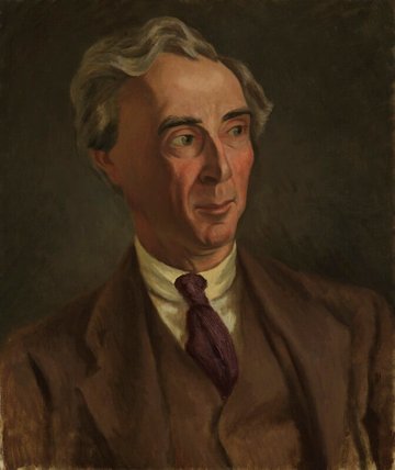 Painting of Bertrand Russell