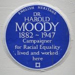 Photo of the Harold Moody Blue Plaque