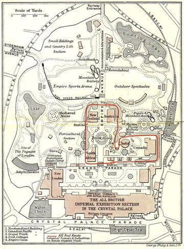 Map of Festival of Empire 1911