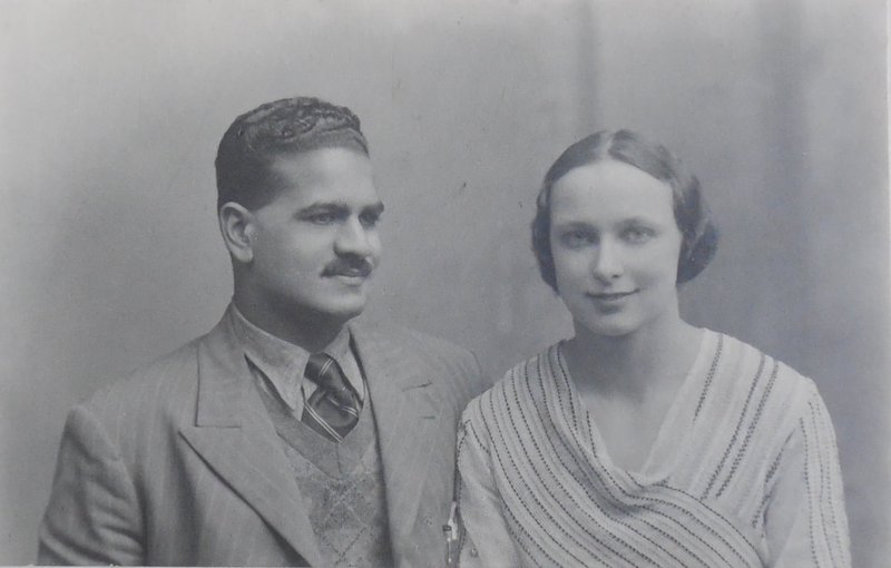 Freda and BPL Bedi Engagement Photograph, 1933, Oxford
