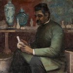 Painting of a potter at work
