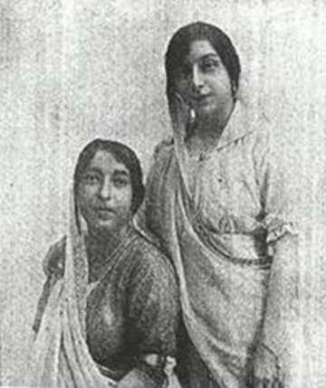 Portrait of Herabai and Mithan Tata