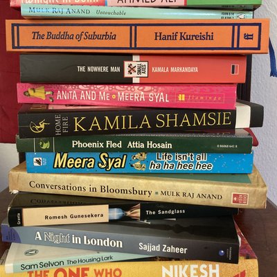 Photo of book spines