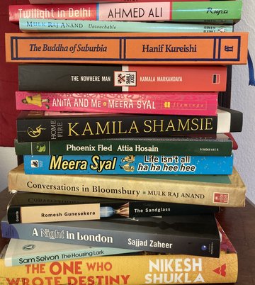 Photo of book spines