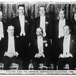 Photo of the King and delegates at the Imperial Conference 1926