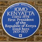 Photo of Jomo Kenyatta blue plaque