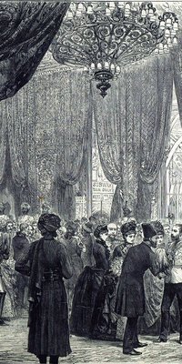 Drawing of the Opening of the Colonial and Indian Exhibition