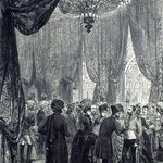Drawing of the Opening of the Colonial and Indian Exhibition