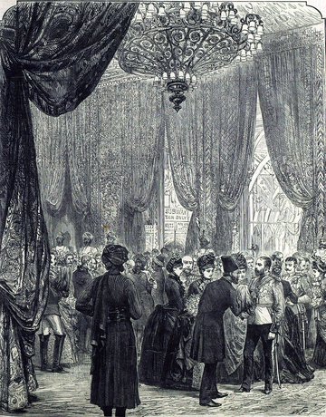 Drawing of the Opening of the Colonial and Indian Exhibition