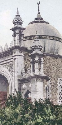 Postcard depicting the Shah Jahan Mosque