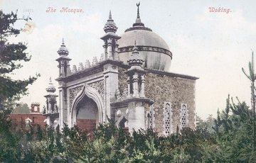 Postcard depicting the Shah Jahan Mosque