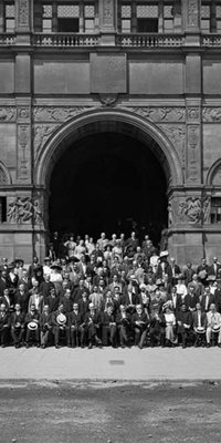 Group photo of delegates at 1911 Universal Races Congress