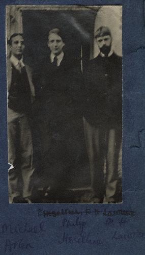 Photo of Hasan Shahid Suhrawardy, Philip Arnold Heseltine and D. H. Lawrence