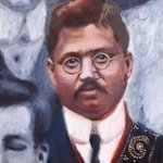 Painting of Jogendranath Sen by Caroline Jaine