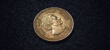 Photo of Indira Gandhi coin