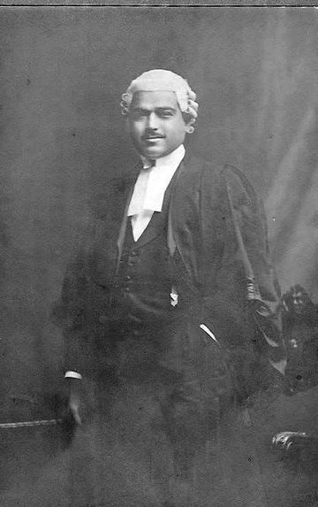 Portrait of Ram Singh Nehra in Barrister Robes